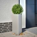 vidaXL Záhradné kvetináče 2 ks trojuholník 40x34,5x75cm pozinkovaná oceľ
