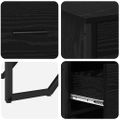 vidaXL Servírovacia skriňa Čierny dub 97 x 32,5 x 74,5 cm