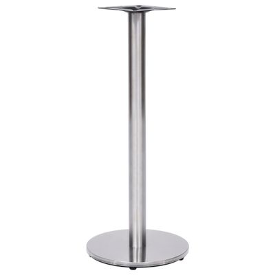 vidaXL Noha pre bistro stôl strieborná Ø45x107 cm nehrdzavejúca oceľ