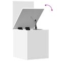 vidaXL Úložný box biely 30x35x35 cm kompozitné drevo