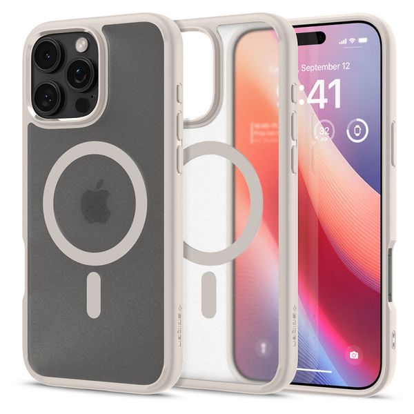 Spigen Ultra Hybrid Mag Magsafe obal pre iPhone 16 Pro Max 6,9" frost prírodný titán