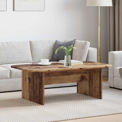 vidaXL Konferenčný stolík Staré drevo 93 x 53 x 33 cm Kompozitné drevo