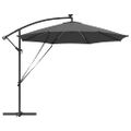 vidaXL Slnečník 294 x 294 x 248 cm Polyester a hliník Antracit