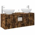 vidaXL Set kabinetov do kúpeľne 3 ks Dymový dub 49,5 x 44,5 x 65 cm