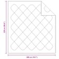 vidaXL Letná prikrývka 220 x 200 x 3 cm Leto Polyester Biela Priedušná