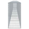 vidaXL Gabiónový kôš s krytom 800x50x100 cm pozinkované železo