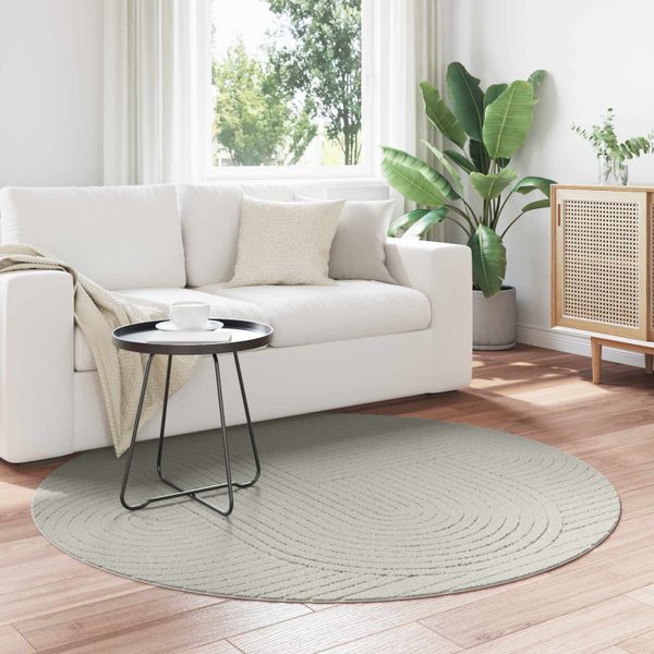vidaXL Kusové koberce Okrúhly PALMERAS Zelená Ø 200 CM Polyester