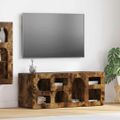 vidaXL TV skrinka ELST 100 x 35 x 40 cm Dymová dub Kompozitné drevo