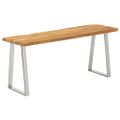 vidaXL Záhradná lavička so živou hranou 105 cm akáciový masív
