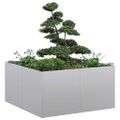 VidaXL kvetináč 80x80x40 cm Pozinkovaná oceľ