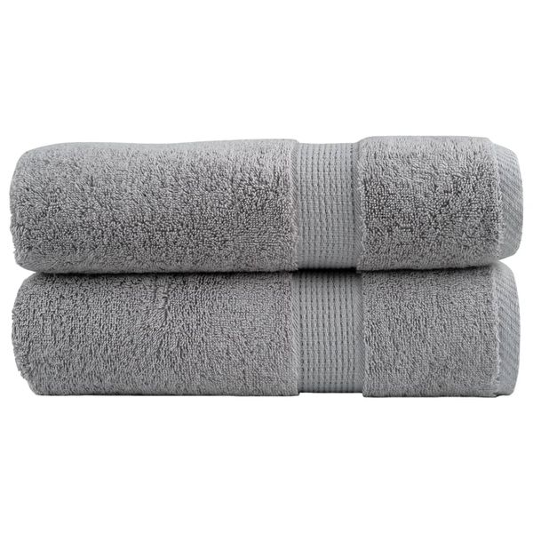 vidaXL Prémiové osušky SOLUND 2 ks sivé 100x150 cm 600 g/m2