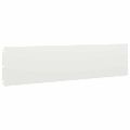 vidaXL Obrubník trávnika 10 ks 25 x 103 cm Biela