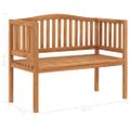 vidaXL Záhradná lavička 120 cm, tíkový masív