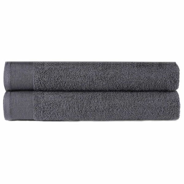 vidaXL Uteráky na ruky 2 ks antracitové 50x100 cm bavlnené 450 g/m2