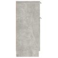 vidaXL Komody 2 ks betónové sivé 30x30x70 cm spracované drevo