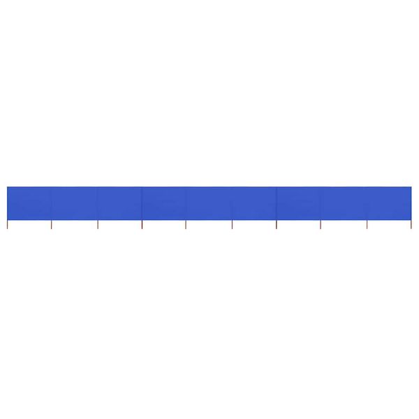 vidaXL 9-panelová zábrana proti vetru látková 1200x120 cm azúrovo-modrá