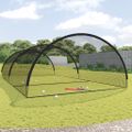 vidaXL Sieť na baseballové odpaly čierna 900x400x250 cm polyester