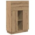 vidaXL Stôl Remeselný dub Kompozitné drevo 71.5 x 31.5 x 106.5 cm