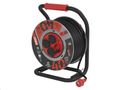 Predlžovací kábel EMOS P08440 PROFI na bubne 40 m / 4 zás. / čierny / guma-neoprén / 230V / 2,5 mm2