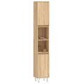 vidaXL Skrinka do kúpeľne dub sonoma 30x30x190 cm spracované drevo