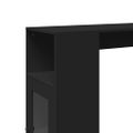 vidaXL Barový stôl s policami čierny 101x40x103,5 cm kompozitné drevo