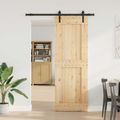 vidaXL Posuvné dvere NARVIK 80 x 210 cm (152,5 cm) Prírodná a čierna