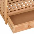 vidaXL Stojan na topánky so zásuvkou 70x27x81 cm masívny orech