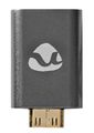 NEDIS adaptér HDMI/ HDM mini zástrčka – HDMI zásuvka/ BOX/ šedý Adaptér, mini-HDMI na HDMI, 4K@60Hz, ARC, Ethernet, pozlacené kontakty, hliníkový, šedý