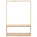 vidaXL Vešiak na šaty s botníkom 113x40x157,5 cm masívna borovica
