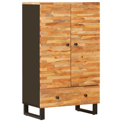 vidaXL Úložný vysoký stolík Hnedá 60 x 33 x 100 cm Masívne mango drevo