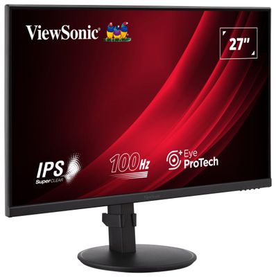 ViewSonic VA2708-HDJ / 27"/ IPS/ 16:9/ 1920x1080/ 5 ms/ 100Hz/ 250cd/m2/ HDMI / VGA / výšk. nast. LED monitor, 27", IPS, 1920×1080, 16:9, 100Hz, 5ms, 250cd/m2, HDMI, DisplayPort, VGA, PIVOT, en. tr. E, čierny