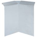 vidaXL Plot proti slimákom pozinkovaná oceľ 261x25 cm