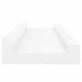 vidaXL Poličky na zarámované obrázky 2 ks biele 60x9x3 cm MDF