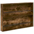 vidaXL Regál na časopisy Dymová dub 100 x 12 x 70 cm Kompozitné drevo
