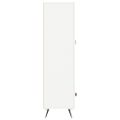 vidaXL Vysoká skrinka biela 69,5x31x115 cm kompozitné drevo