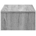 vidaXL Stojan na monitor a zásuvky sivý sonoma 50x27x15cm kompoz.drevo