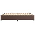 vidaXL Posteľný rám s boxspringom hnedý 200x200 cm umelá koža
