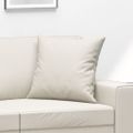 vidaXL Dekoratívne vankúše 2 ks krémové 40x40 cm umelá koža