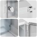 vidaXL Ovládacia skriňa Sivá 25 x 13 x 24 cm ABS plast