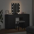 vidaXL Toaletný stolík Čierna 50 x 41 x 135 cm Kompozitné drevo