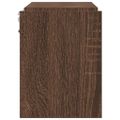 vidaXL Nástenné police 2 ks hnedý dub 100x15x20 cm spracované drevo