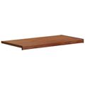 vidaXL Parapetné dosky Hnedé drevo 100 x 45 x 4,5 cm PVC