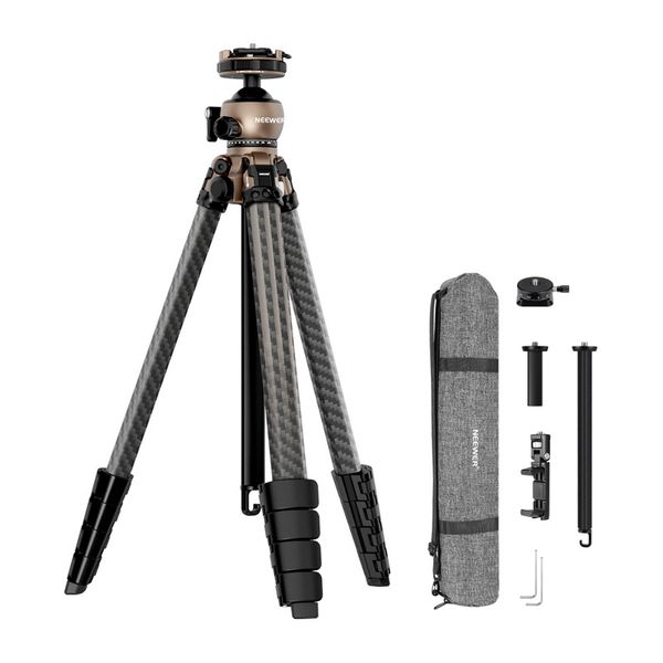Cestovný statív Neewer LT35 z uhlíkových vlákien s otočným uhlom 360°