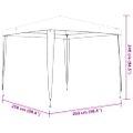 vidaXL Párty stan 2,5x2,5 m, biely