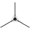 vidaXL Tripod na táborák 2 ks Čierna Oceľ