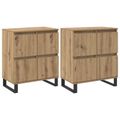 vidaXL Servírovacia skriňa 2 ks Remeselný dub 60 x 35 x 70 cm