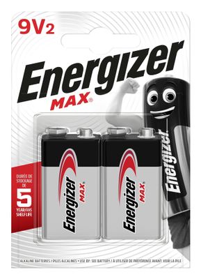 E301530500 Energizer Max Alk 9V BP2