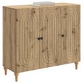 vidaXL Servírovacia skriňa Dub artisan 89 x 34,5 x 80 cm