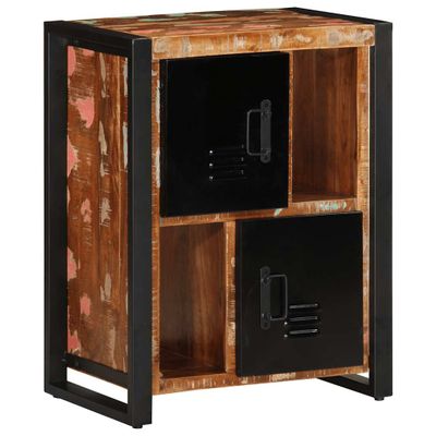 VidaXL Príborník Viacfarebný 55x35x70 cm Rekultivované masívne drevo