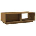 vidaXL Konferenčný stolík medovo-hnedý 110x50x33,5 cm borovicový masív